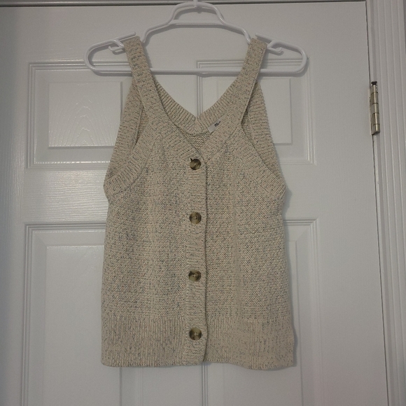 Madewell Tops - Madewell Rainbow Marled Wakefield Button-Front Sweater Tank